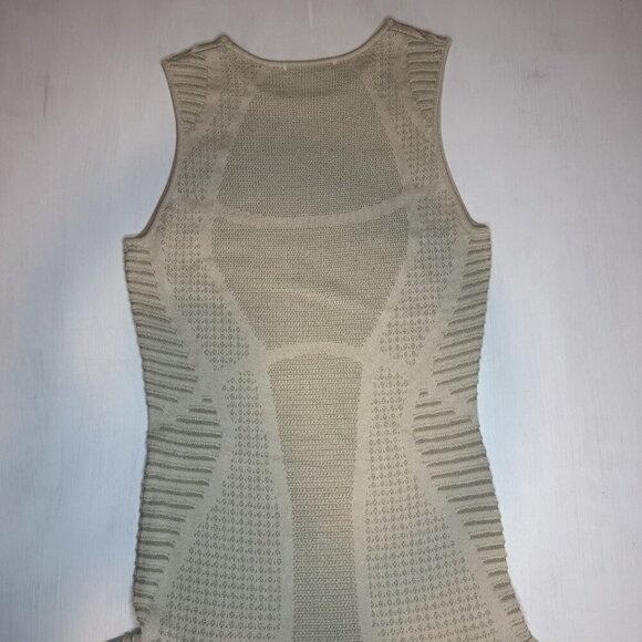 Ronny Kobo Mini Dress Size Small Beige Tan Stretch Bodycon Designer Fit & Flare - Picture 5 of 10